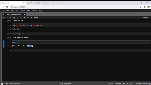 12 - Python Programming: String Methods P2 смотреть онлайн