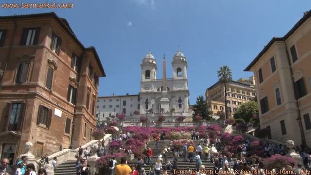 Trinita Dei Monti Church, Rome, Italy, Collage Video - Youtube.com/tanvideo11