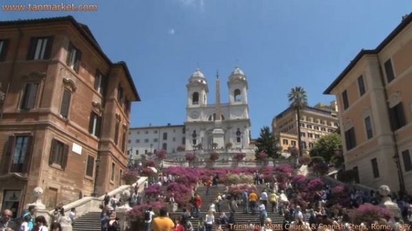 Trinita dei Monti Church, Rome, Italy, Collage Video - youtube.com/tanvideo11