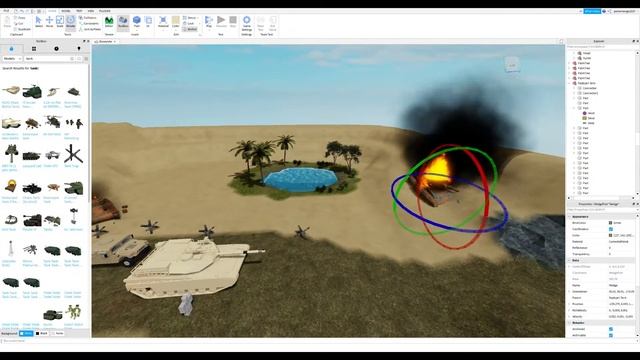 Roblox Studio Building a War Scene With All Free Models! смотреть онлайн