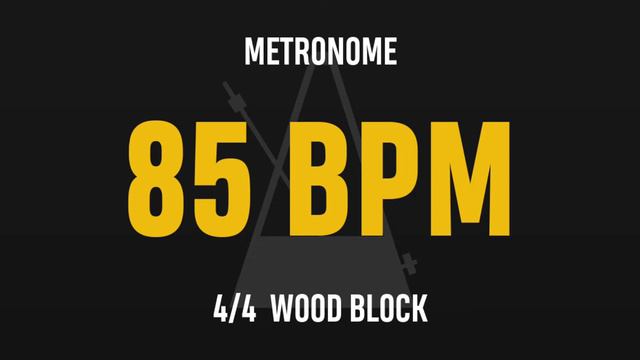 85 BPM 4/4 - Best Metronome (Sound : Wood block) смотреть онлайн