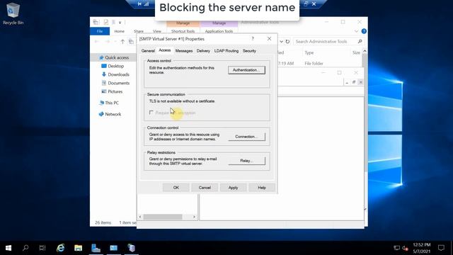 SMTP Server Setup on Windows 2019 смотреть онлайн