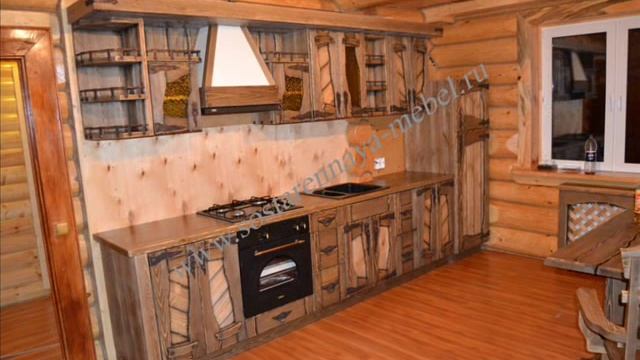 Кухни из дерева под старину, кухни на заказ от Российского производителя смотреть онлайн