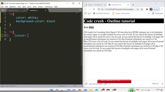CSS Text Align Property | Text Alignment | Text Align Justify | Text Color смотреть онлайн