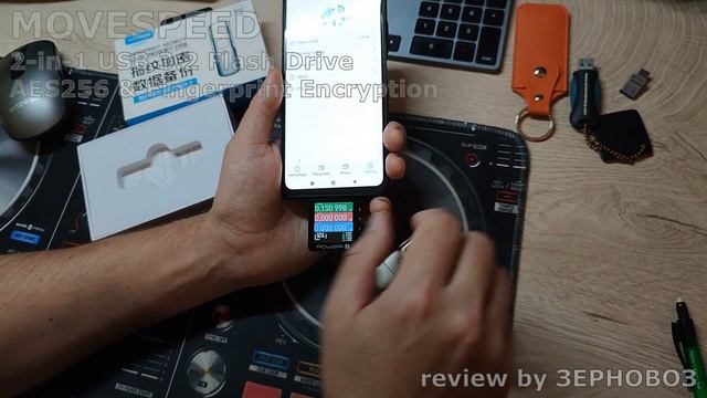 MOVESPEED 2 in 1 USB 3 2 Flash Drive AES256 & Fingerprint Encryption смотреть онлайн