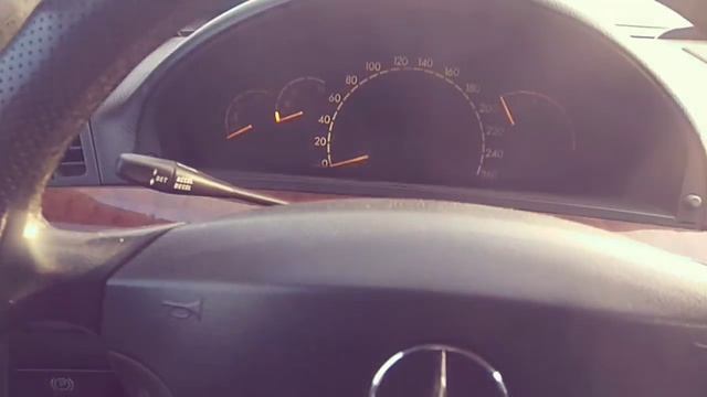 Холодный запуск -27 Мерседес W220 S500