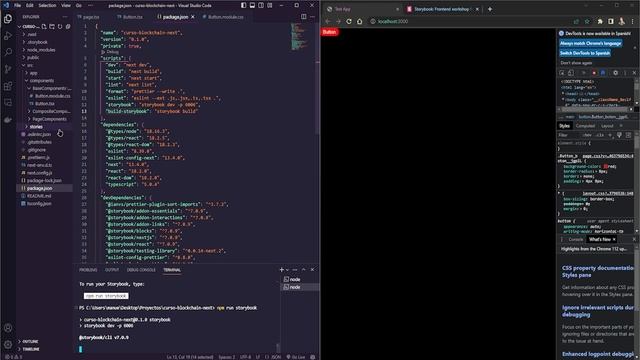 Curso NextJS y Blockchain: Instalar y Configurar Storybook en Nuestro Proyecto con React смотреть онлайн