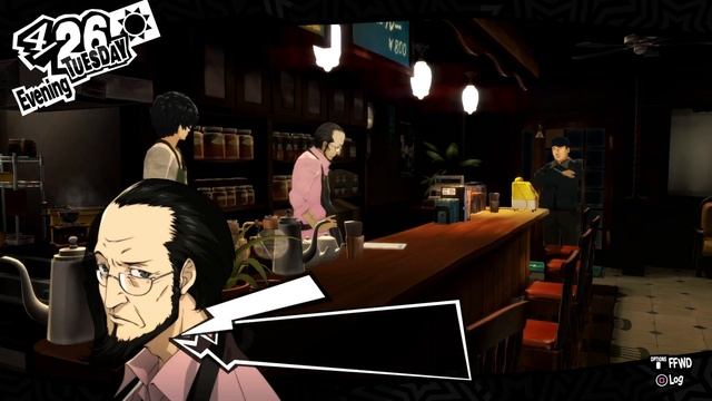 Persona 5 - 4/26 Tuesday: Make Coffee with Sojiro (Hiero Rank 2 Coffee Basics) Kindness Level Up смотреть онлайн