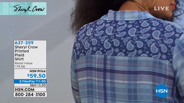 Sheryl Crow Printed Plaid Shirt смотреть онлайн