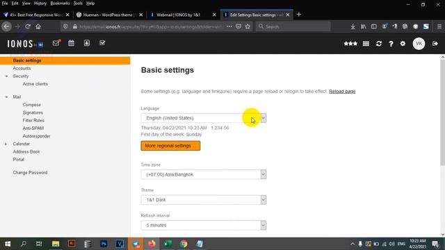 How to change time zone and language on web mail in web browser and outlook 2019 - Vibon Sources смотреть онлайн