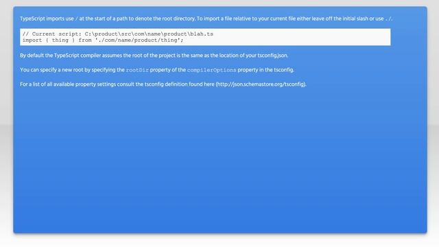 Import module from root path in TypeScript смотреть онлайн