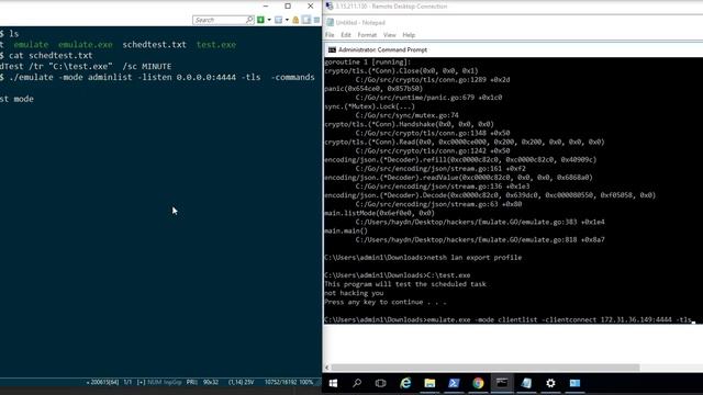 Emulate.GO Scheduled Task Example смотреть онлайн