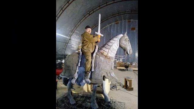 Скульптура коня из бетона.идеи для парков. работа мастерской Мастерская Михалыч & Орел. смотреть онлайн