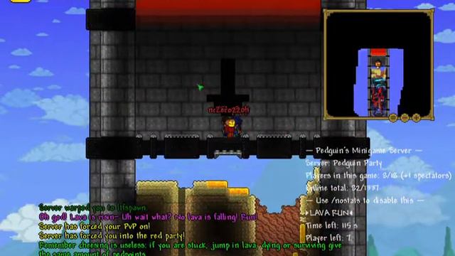 Terraria PEDGUIN MINIGAMES: #1 I HAD THAT!!!