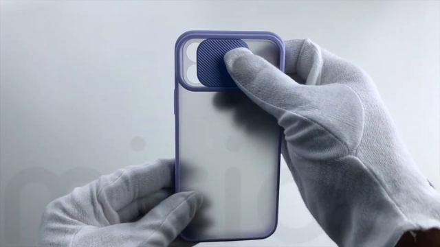 Чехол для iPhone 12 с защитой объектива камеры, пластиковый, сиреневый смотреть онлайн