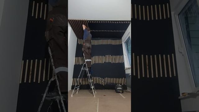 монтаж декоративных реек на потолок. смотреть онлайн