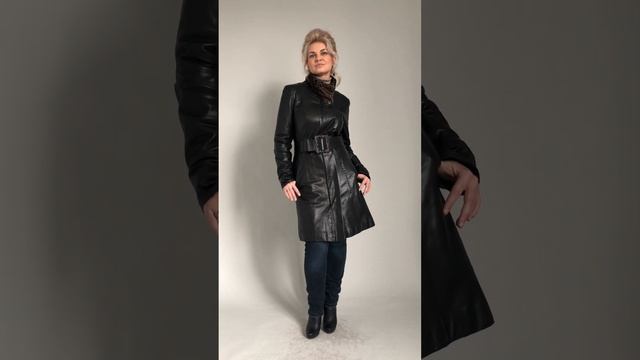 Плащ женский HAVANA ROYCE нат. кожа 7000 ₽ в отличном состоянии цв.Черный дл.90 см р.44-46 /11426/ смотреть онлайн