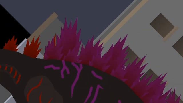Atomic Godzilla shin destroy Tokyo city animation (stick Nodes) смотреть онлайн