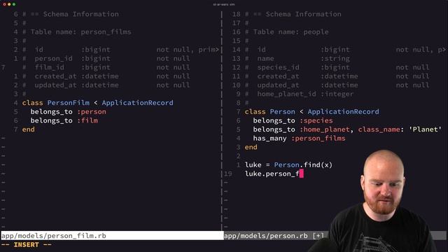 Learn Active Record associations with Starwars смотреть онлайн
