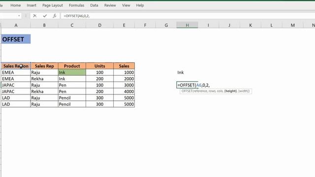 Part# 1 - OFFSET Function - Learn this dynamic Excel Function смотреть онлайн