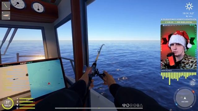 РУССКАЯ РЫБАЛКА 4 - Норвежское море / Троллинг крупной рыбы: Акула, Тунец, Рыба меч / Стрим 1 смотреть онлайн