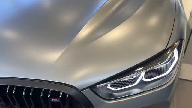 2023 BMW M850i Frozen Pure Grey Metallic With Fiona Red/Black Merino Lthr