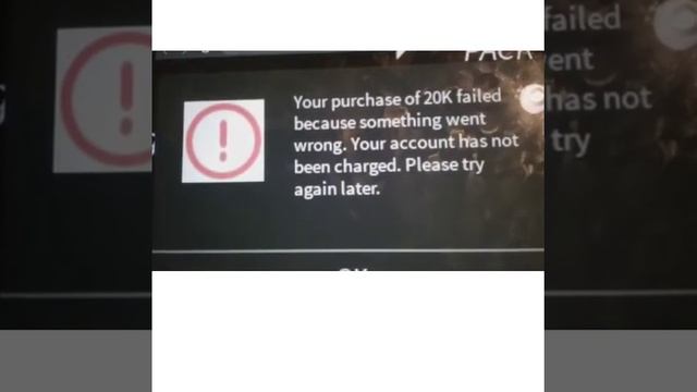 ROBLOX - Your purchase of 20K failed... смотреть онлайн