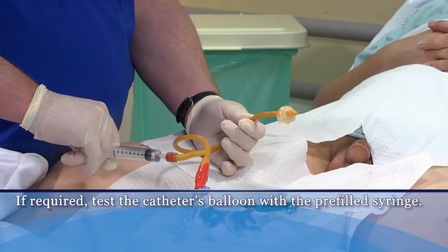 Inserting An Indwelling Urinary Catheter In A Male Patient