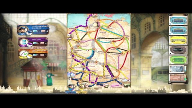 Ticket to Ride Germany 3 player смотреть онлайн