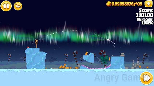 Angry Birds Seasons 3 Stars Winter Wonderham 26 Level(Golden Egg) смотреть онлайн