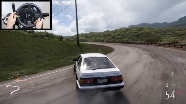 Forza Horizon 5 Rebuilding Initial D Toyota AE86 | Thrustmaster TX Gameplay