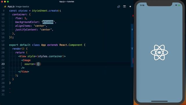 How to use the Image Component - React Native Basics смотреть онлайн