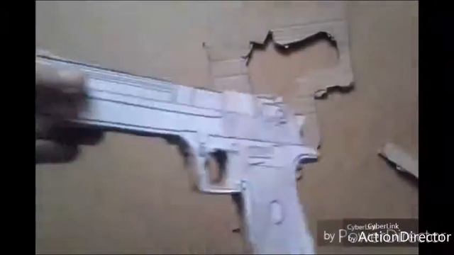 Делаю Deagle  из картона