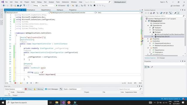 ASP .Net Core Web API + MySQL | CRUD APIs Tutorial смотреть онлайн