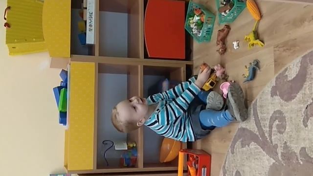 Мы с Вовой на адаптации в детском саду