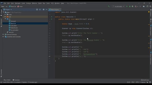Basic Calculator || Java programming language || User input method || if else if method || #RCoder смотреть онлайн