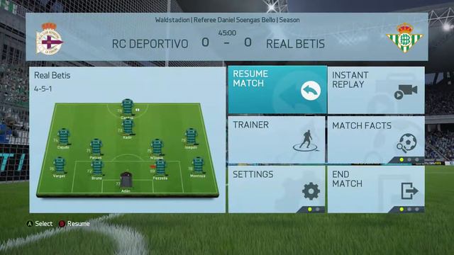 RC DEPORTIVO LA CORUNA V REAL BETIS LA LIGA BBVA FIFA 16 смотреть онлайн
