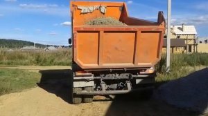 УралАвтоСтрой.  Доставка речного песка 6м3