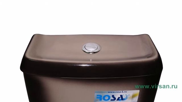 Унитаз-компакт ROSA "РЕССА" цвет черный декор смотреть онлайн