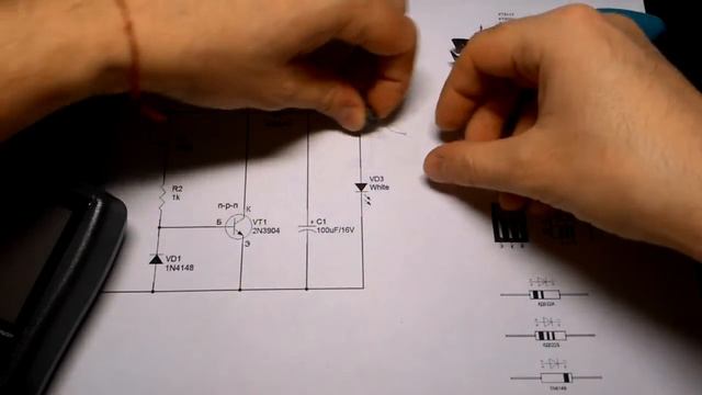 Светодиод/LED и его питание от 1,5В/1мА - подробно! смотреть онлайн