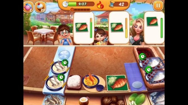 Cooking city super cafe levels 1-3 cooking game cooking frenzy gameplay walkthrough