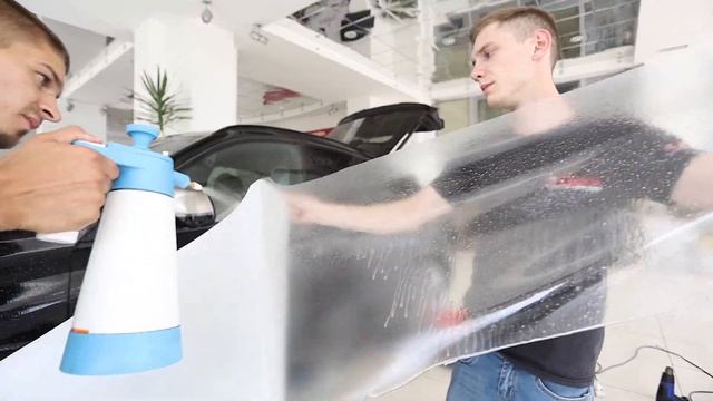 Оклейка BMW X6M50D защитной антигравийной пленкой смотреть онлайн