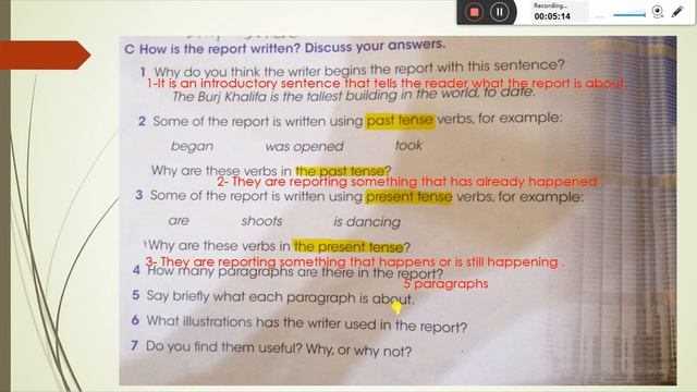 Cambridge grammar and Writing skills /unit 4 factual writing :reports (Burj Khalifa) p. 44/ year 4 смотреть онлайн
