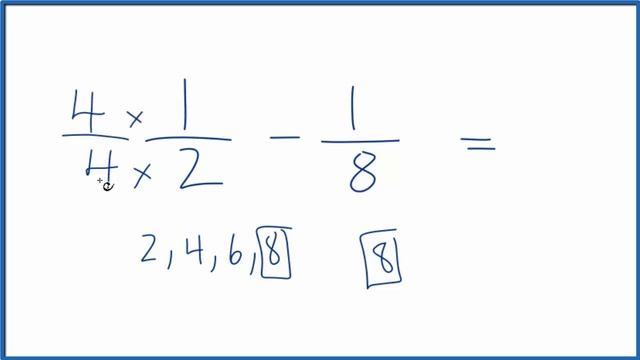 1/2 - 1/8 (1/2 minus 1/8) смотреть онлайн
