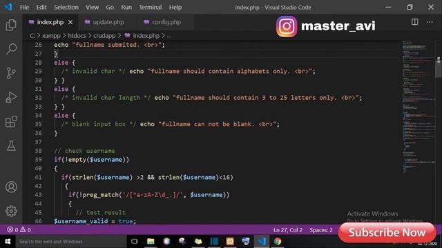 lecture 17 merge all validation | PHP CRUD Operation tutorial in hindi | #PHPcrudoperation смотреть онлайн