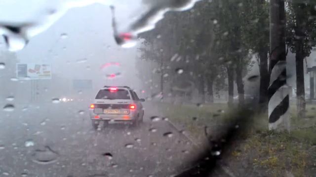 Ливень с градом в Тольятти 1.07.2015 смотреть онлайн