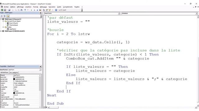 Ajuster les choix d'une combobox en fonction d'une autre avec .Change sur un formulaire Excel смотреть онлайн