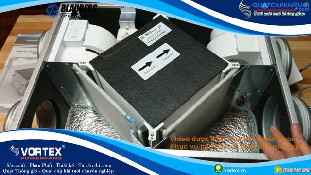 Quạt Cấp Khí Tươi Hồi Nhiệt Trung Tâm Blauberg Komfort Ultra D105