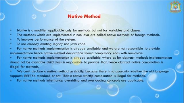 Lesson - 21 : Core Java Basics - Native Method In Java Programming смотреть онлайн