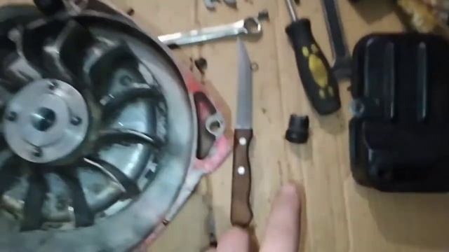 Стартер от мотоблока на бензопилу Урал смотреть онлайн